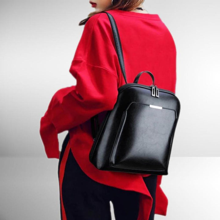 Sleek Classic Double-Zip Backpack
