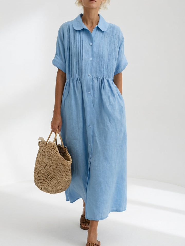 Lysandra™ | Summer Flowy Shirt Dress