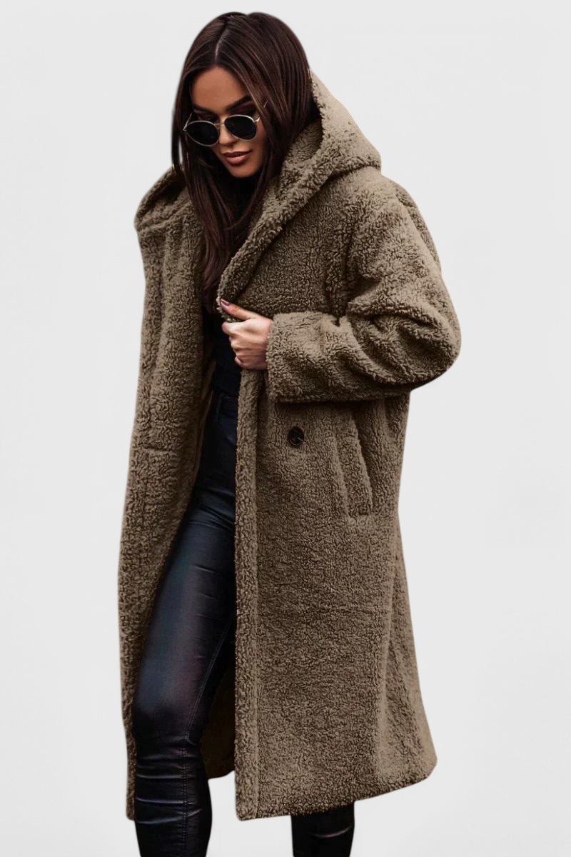 Mila Relaxed Fit Long Soft Fur Coat