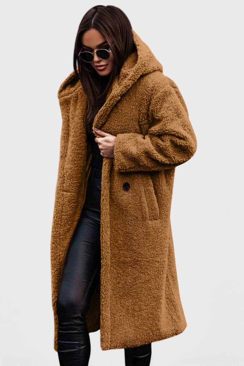 Mila Relaxed Fit Long Soft Fur Coat