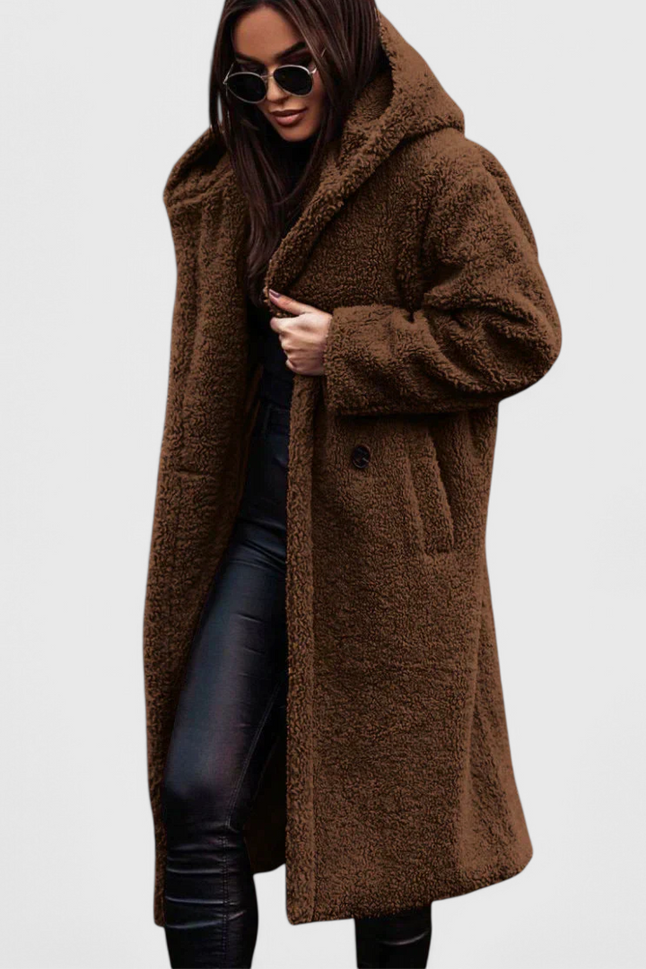 Mila Relaxed Fit Long Soft Fur Coat