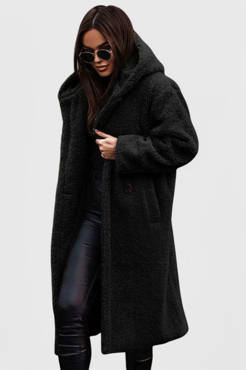 Mila Relaxed Fit Long Soft Fur Coat