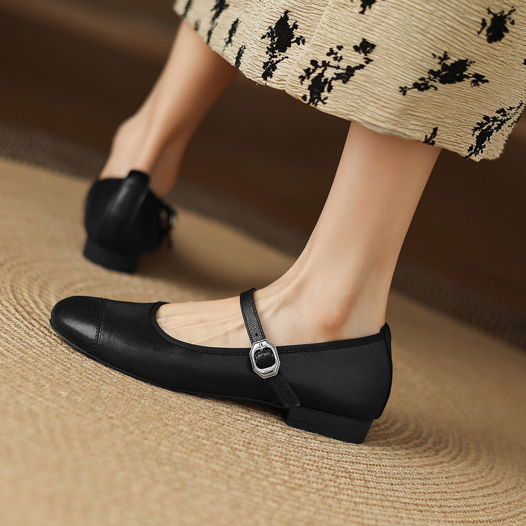 Sela Genuine Leather Flats