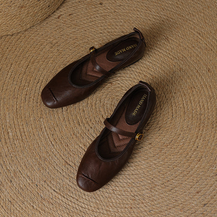 Elaine | Ankle-Strap Flats