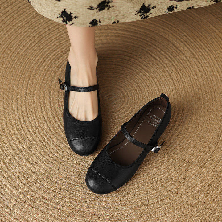 Sela Genuine Leather Flats