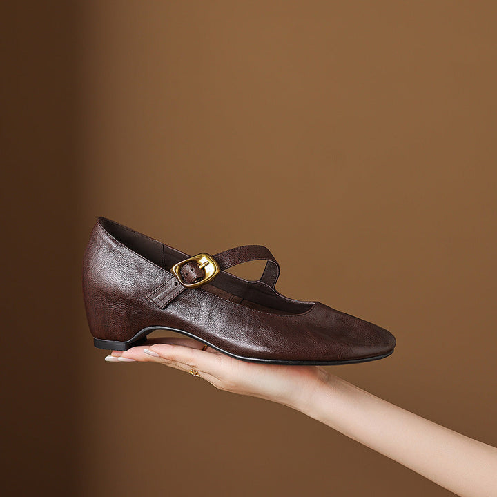 Mabel | Round-Toe Mary Jane Flats