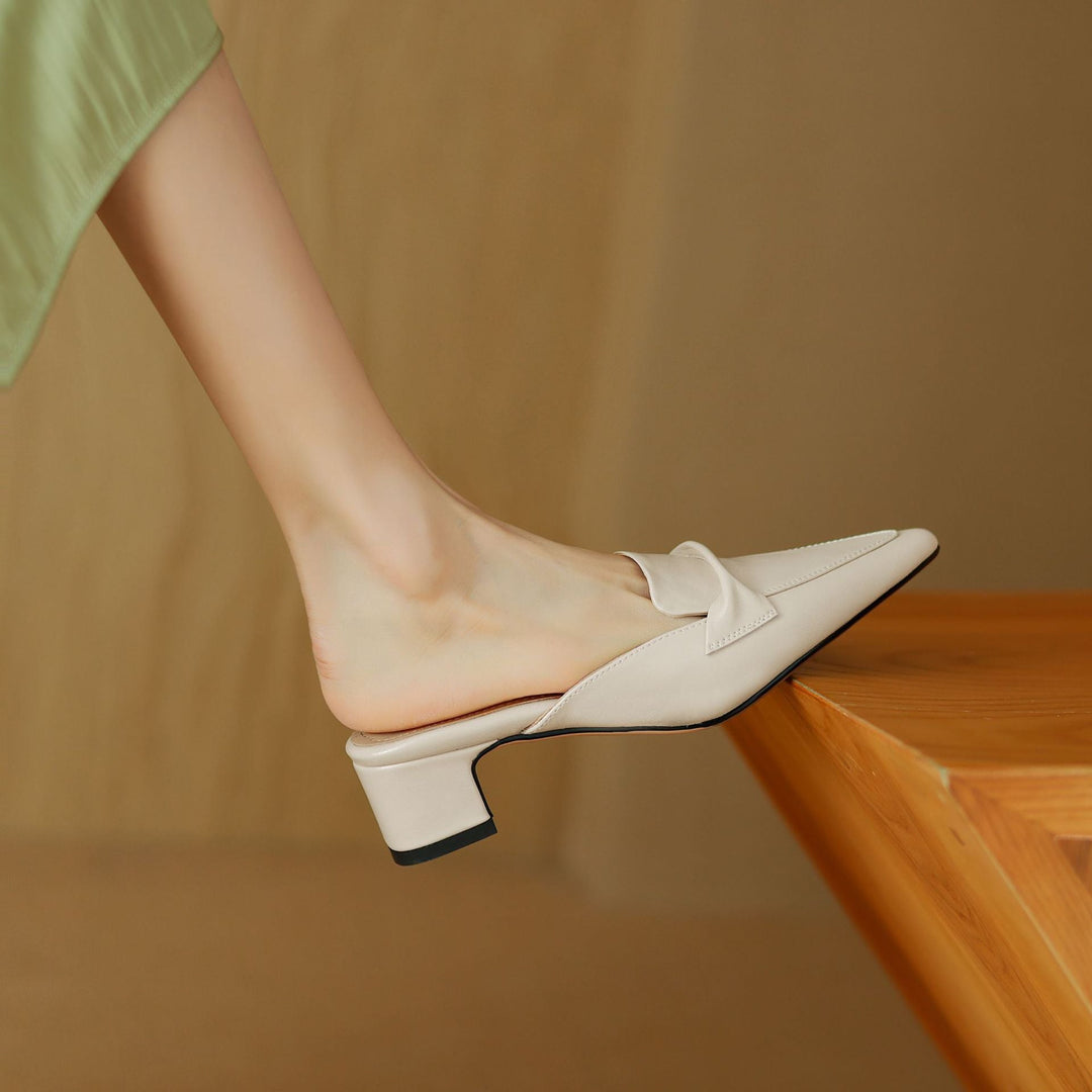 Erlen Genuine Leather Mules