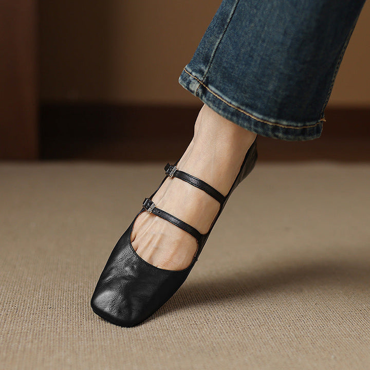Orik Genuine Leather Flats