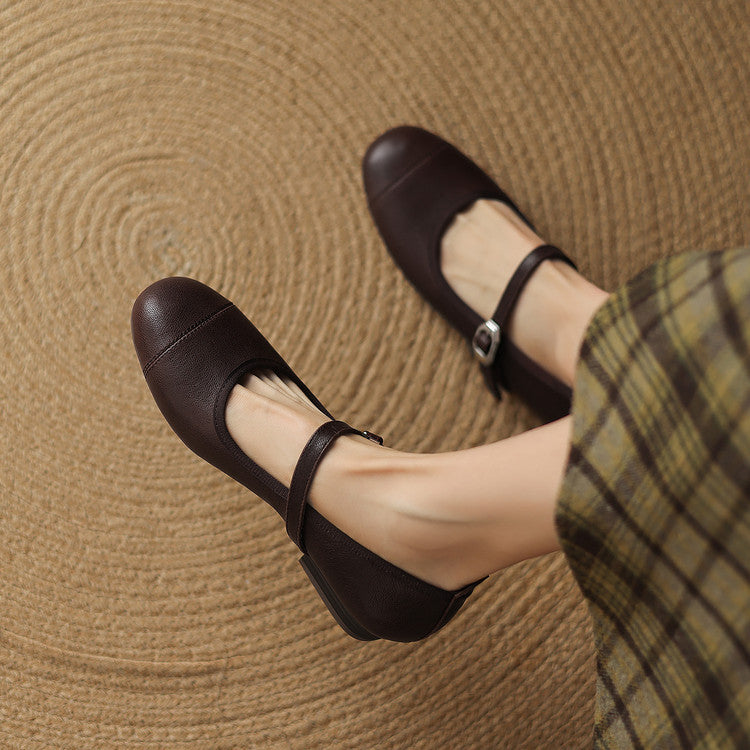 Sela Genuine Leather Flats