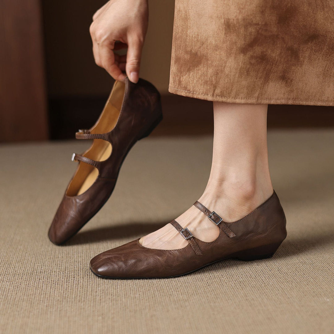Orik Genuine Leather Flats