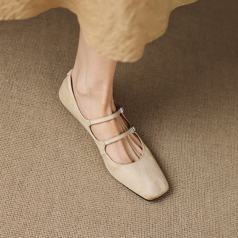 Orik Genuine Leather Flats