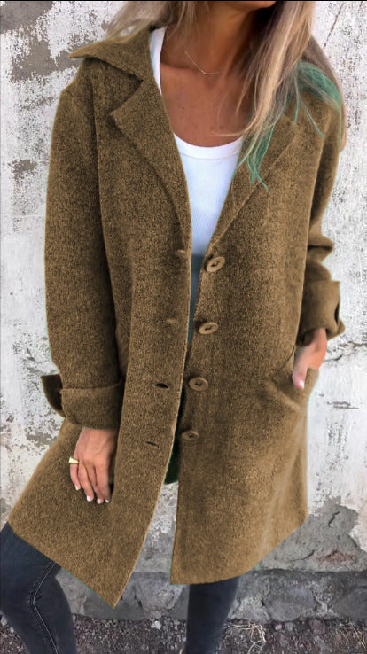 Rosamunda | Longline Brushed Knit Coatigan