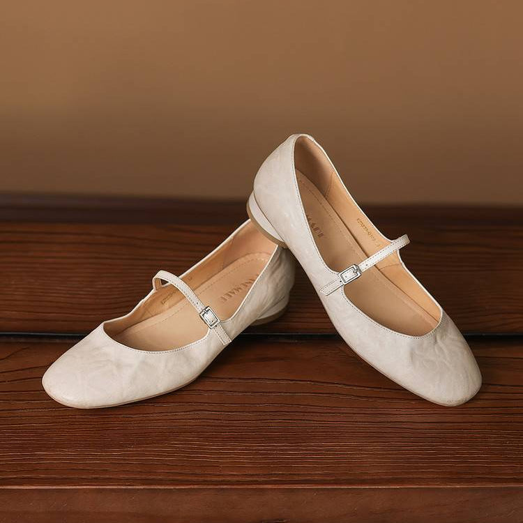 Seren Genuine Leather Flats