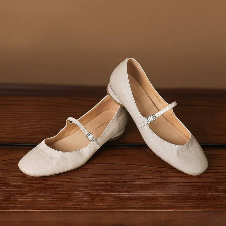 Seren Genuine Leather Flats