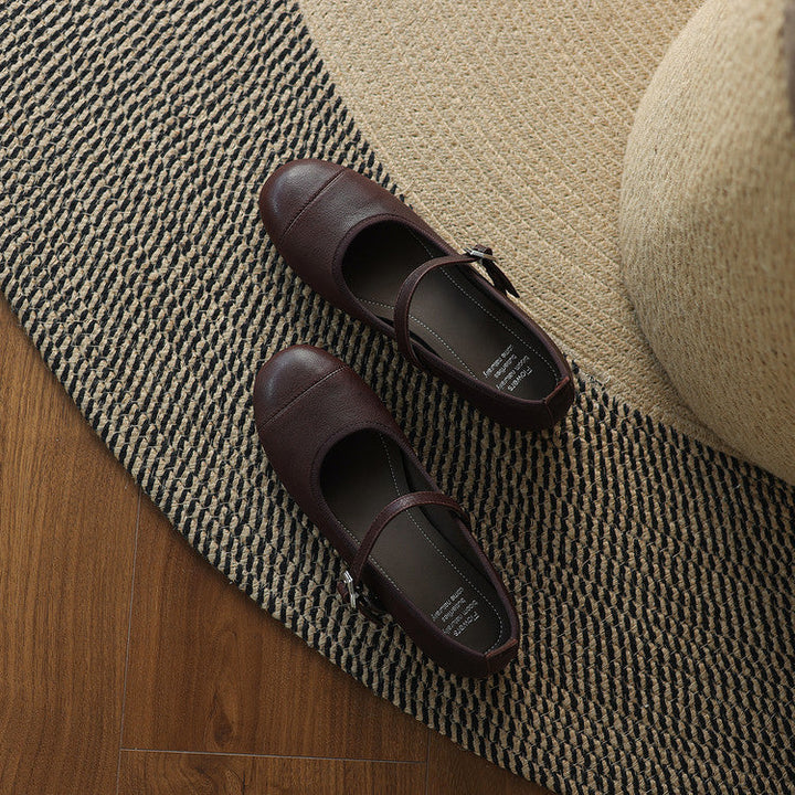 Sela Genuine Leather Flats
