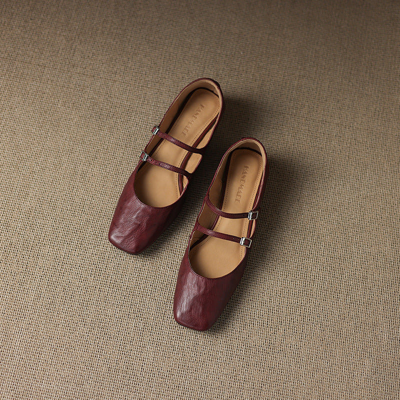 Orik Genuine Leather Flats