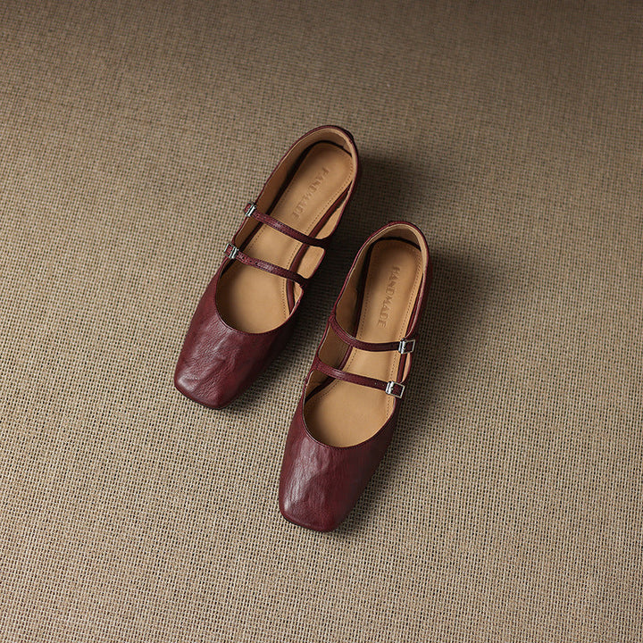 Orik Genuine Leather Flats