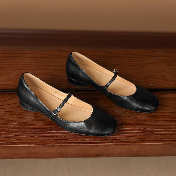 Seren Genuine Leather Flats