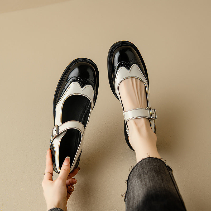 Audrey | Two-Tone Mary Jane Shoes