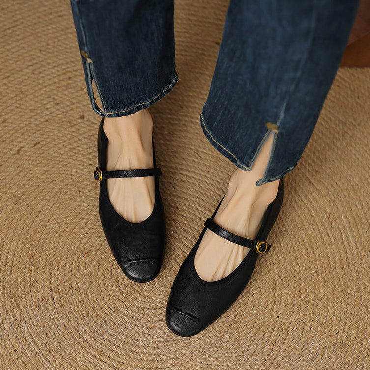 Elaine | Ankle-Strap Flats