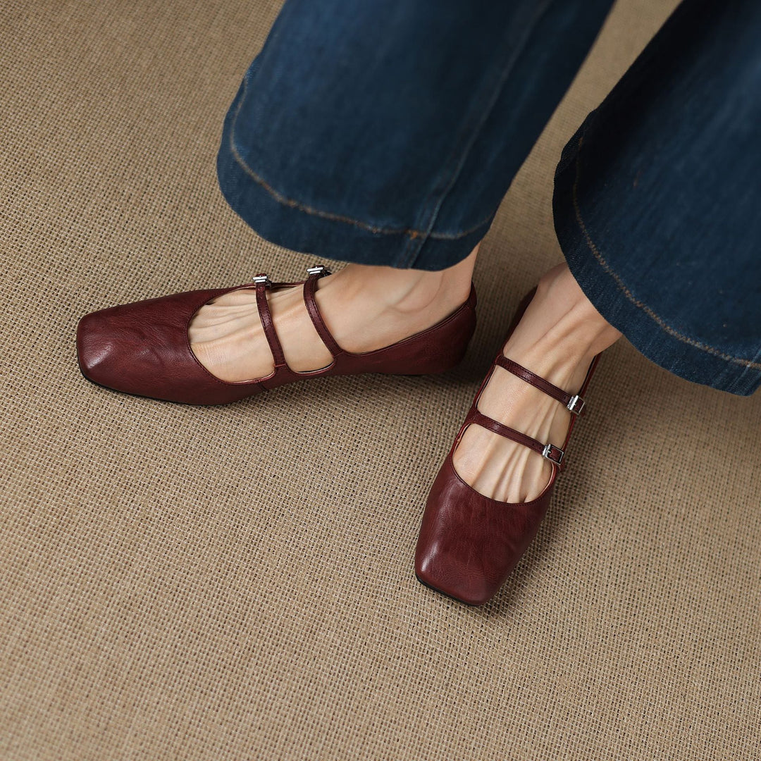Orik Genuine Leather Flats