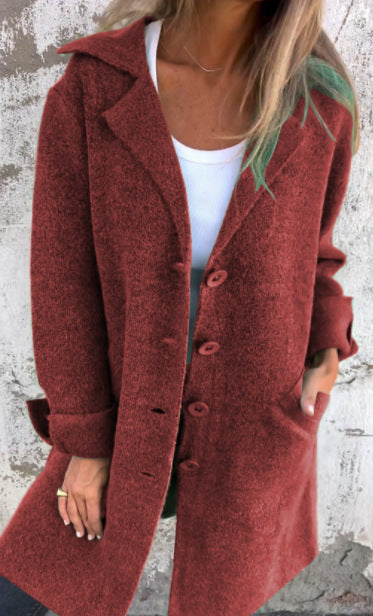 Rosamunda | Longline Brushed Knit Coatigan