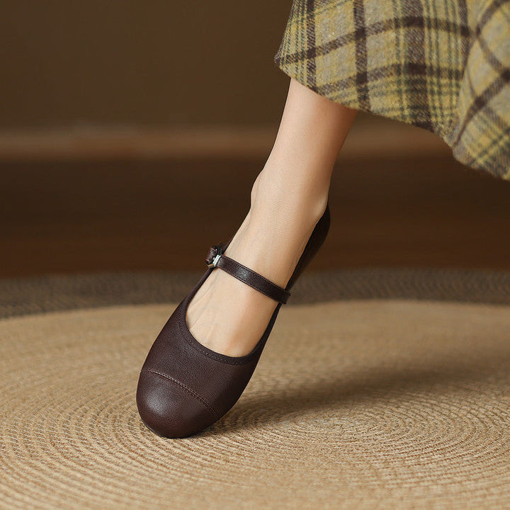 Sela Genuine Leather Flats