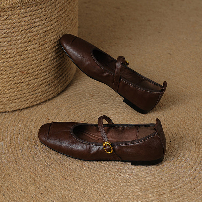 Elaine | Ankle-Strap Flats
