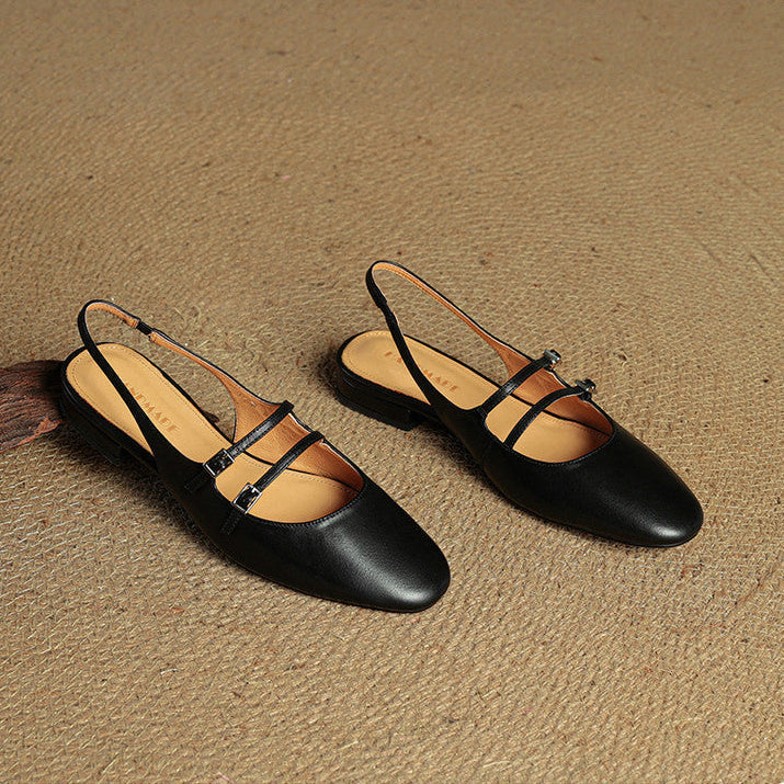 Elira Genuine Leather Flats