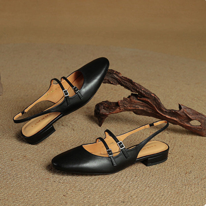 Elira Genuine Leather Flats