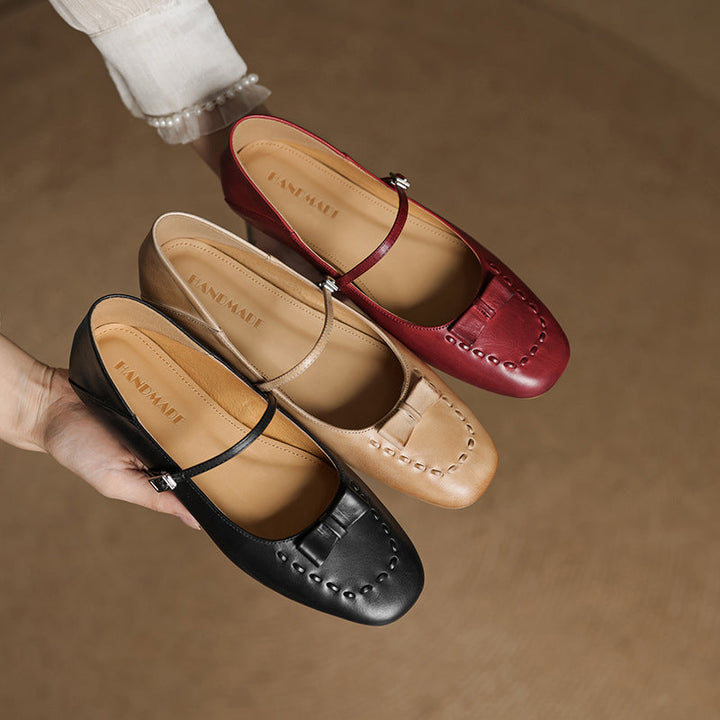 Leva Genuine Leather Flats