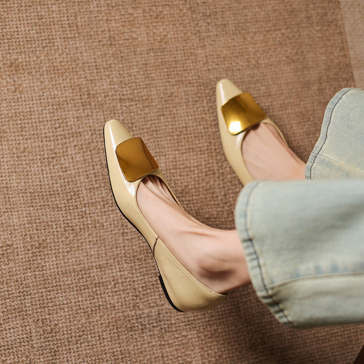 Relia Genuine Leather Flats