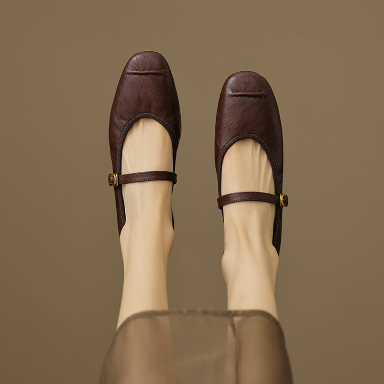 Elaine | Ankle-Strap Flats