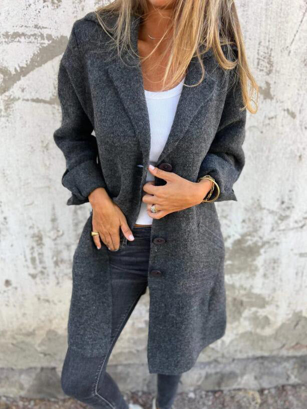 Rosamunda | Longline Brushed Knit Coatigan