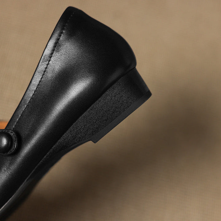 Emel Genuine Leather Flats