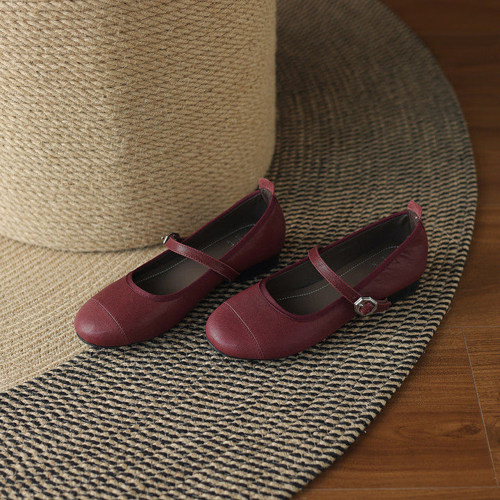 Sela Genuine Leather Flats