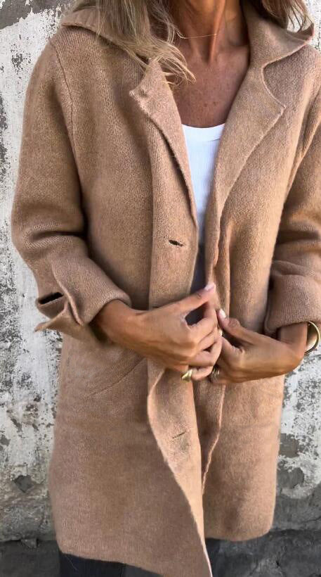 Rosamunda | Longline Brushed Knit Coatigan