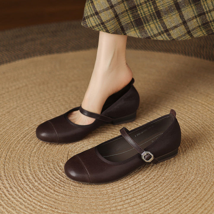 Sela Genuine Leather Flats