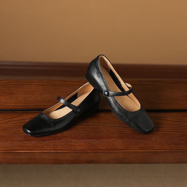 Emel Genuine Leather Flats