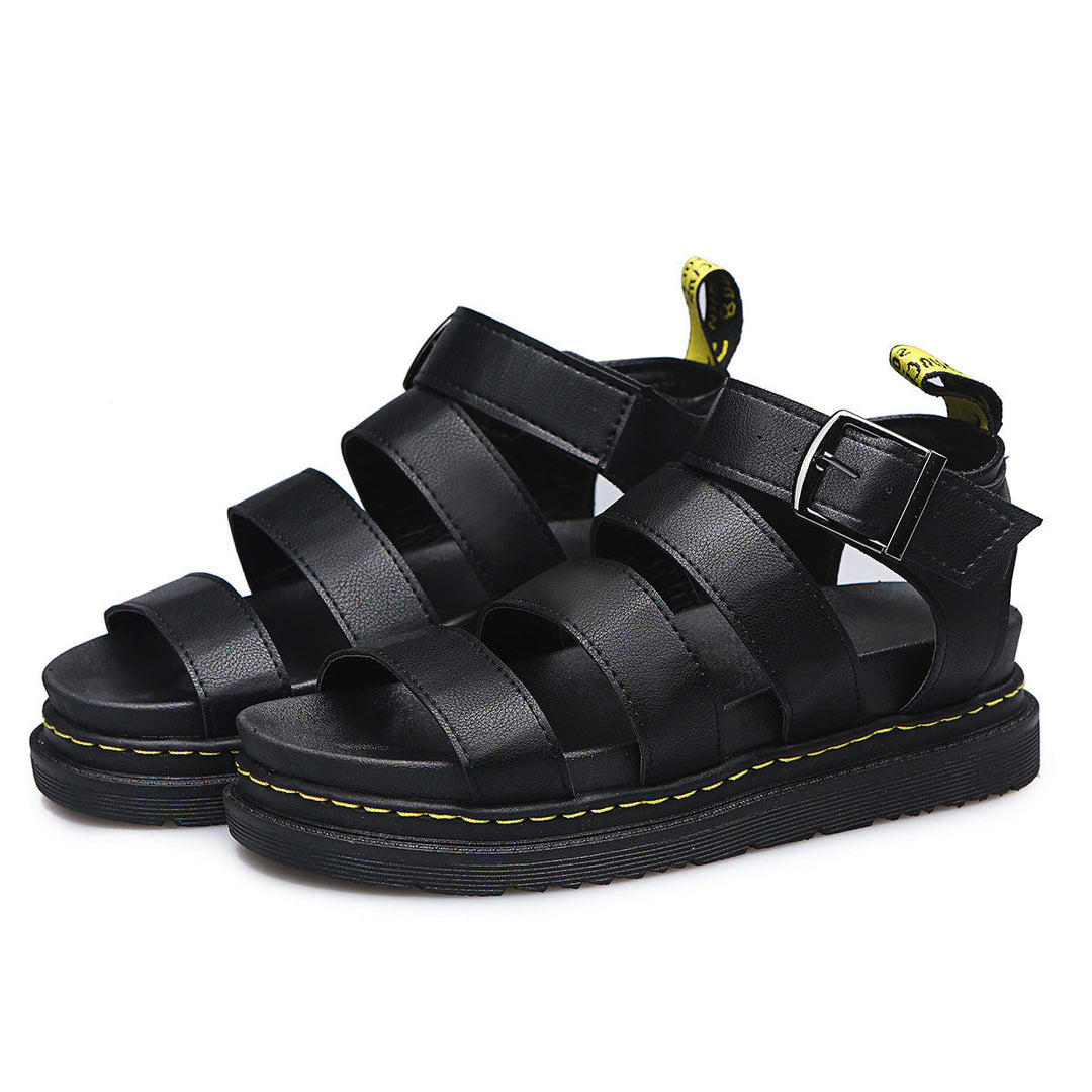 Tough Women's Sandals With Platform Sole And Buckle Closure