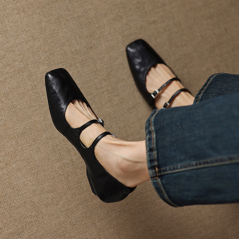 Orik Genuine Leather Flats