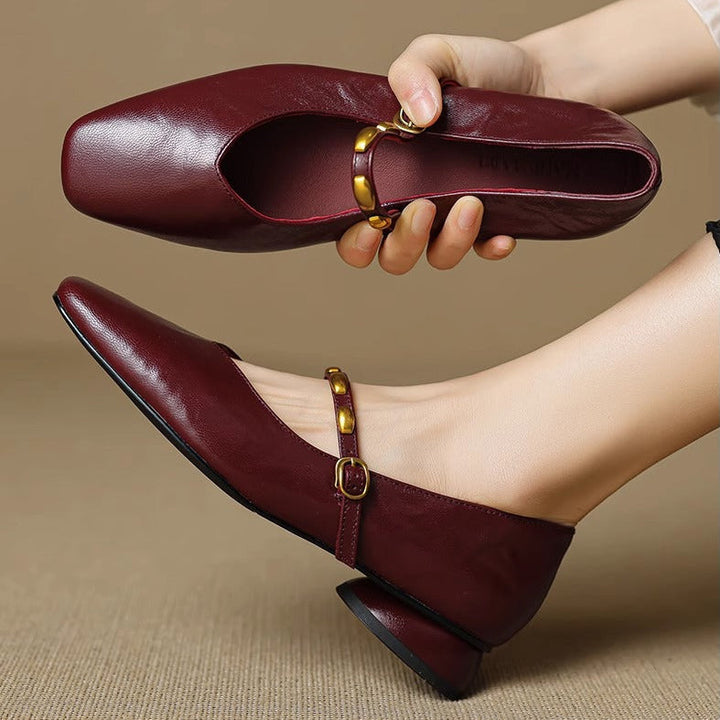 Clemmie | Buckle Mary Jane Flats