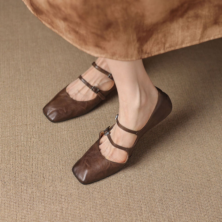 Orik Genuine Leather Flats