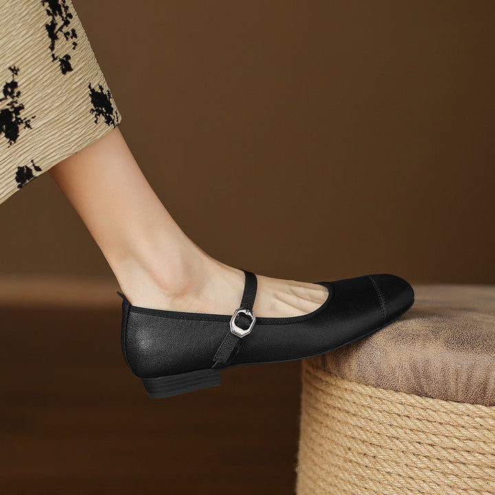 Sela Genuine Leather Flats