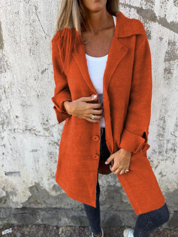 Rosamunda | Longline Brushed Knit Coatigan