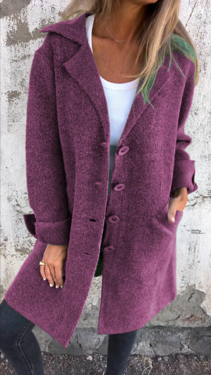 Rosamunda | Longline Brushed Knit Coatigan