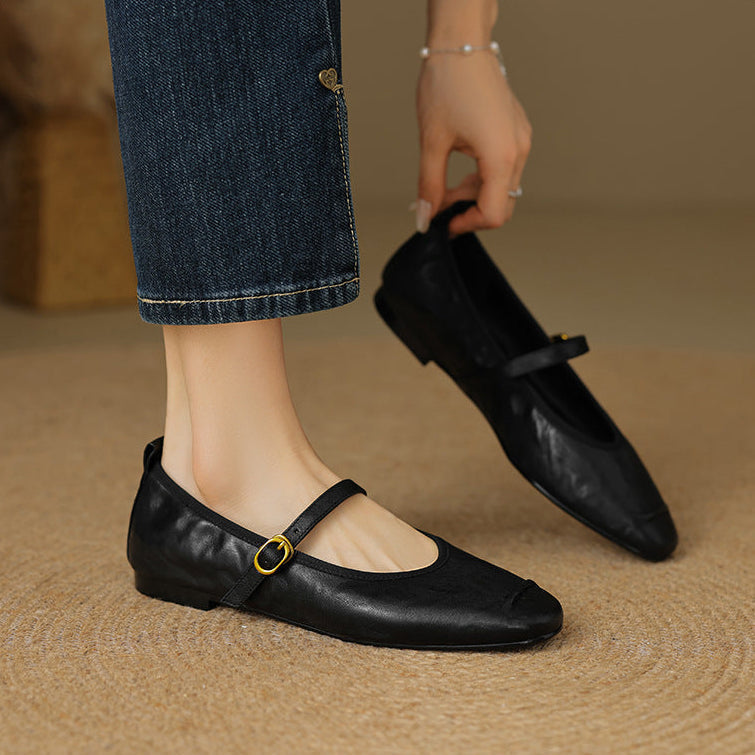 Elaine | Ankle-Strap Flats