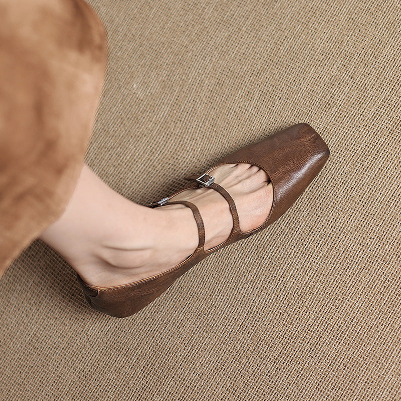 Orik Genuine Leather Flats