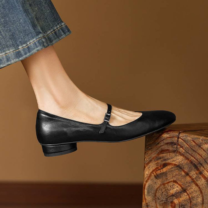 Seren Genuine Leather Flats