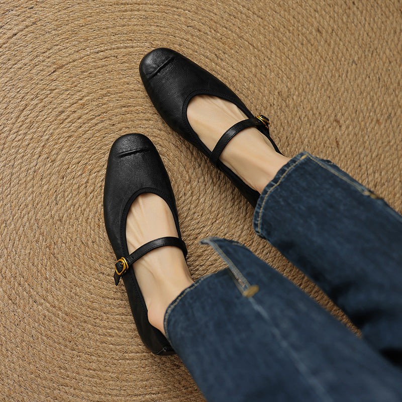 Elaine | Ankle-Strap Flats